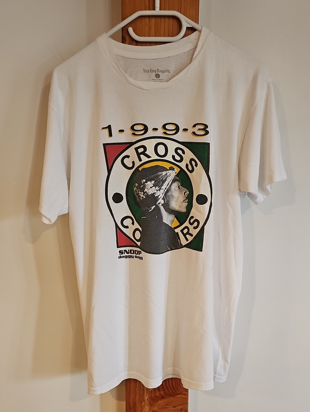 Vintage 90s Snoop Dog Cross Colors White Graphic Tee